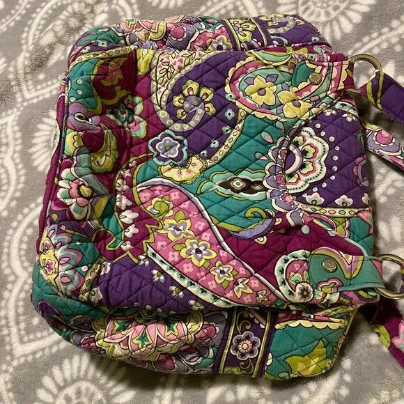 Vera Bradley Heather Pattern 2 bags!  Bowler bag (EUC) and Glenna - Picture 13 of 16